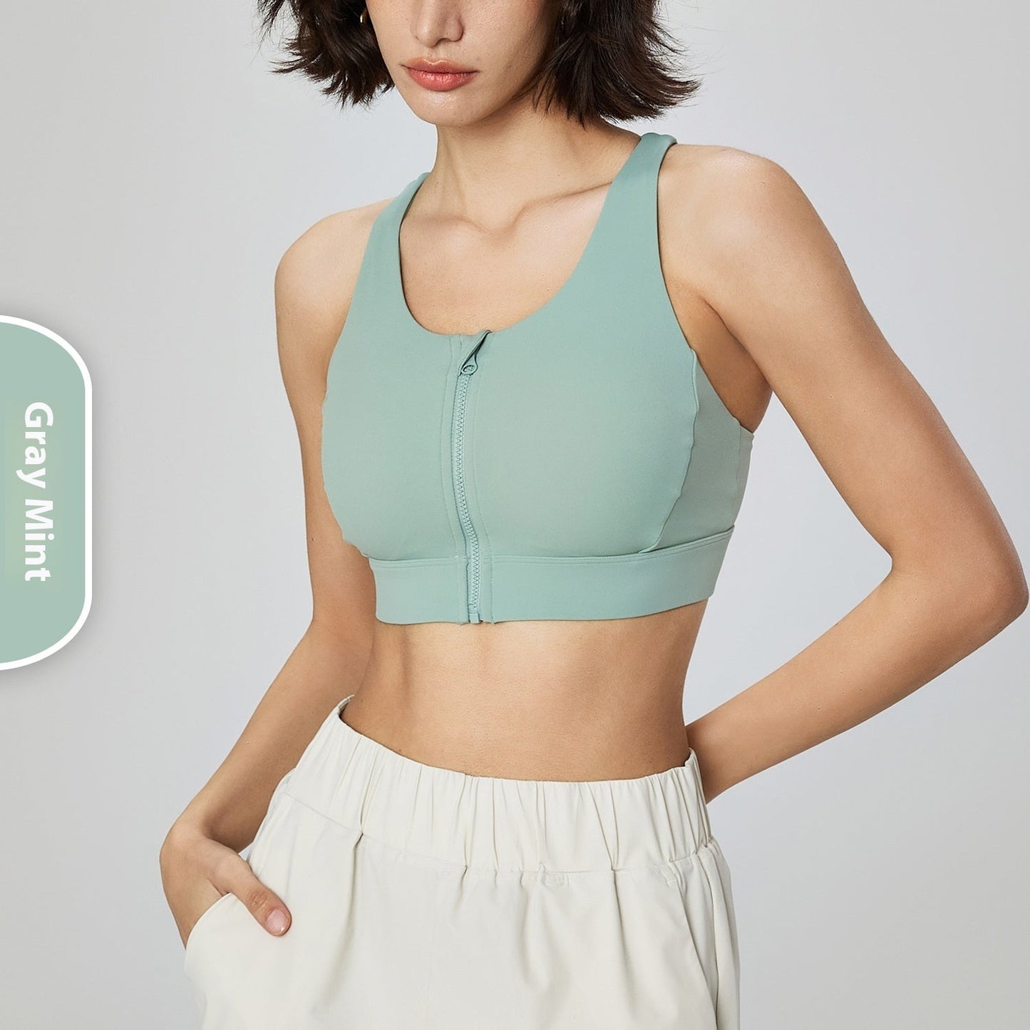 Medium Tenacity Cool Zipper Shockproof Sports Underwear