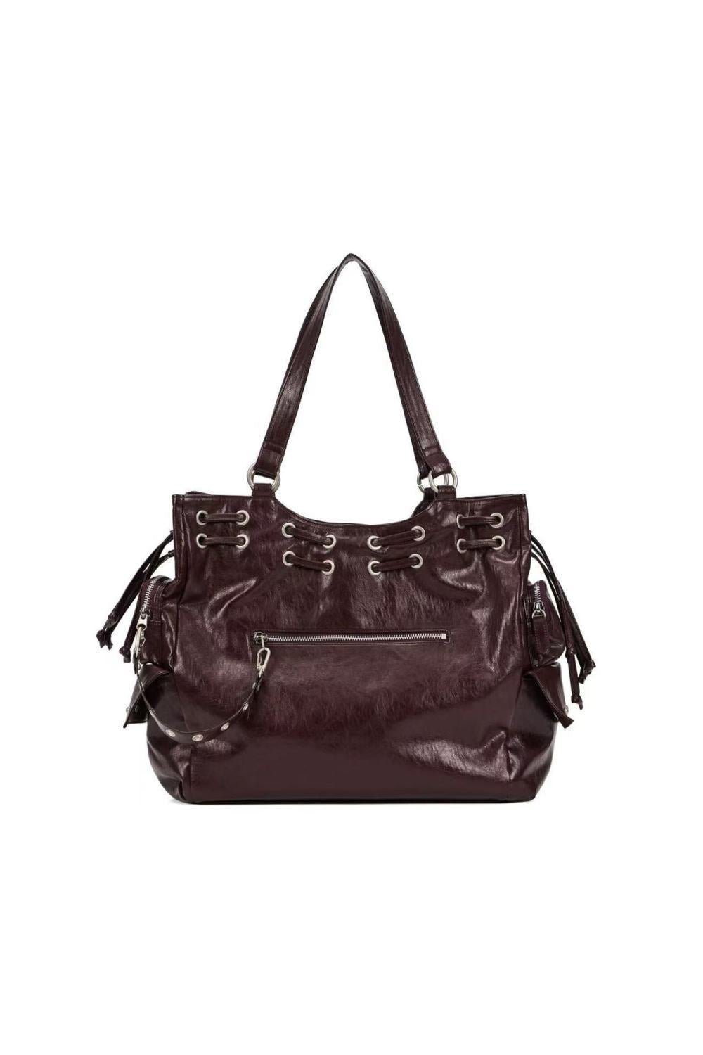 Female New Rivets Large-capacity Crossbody Bag