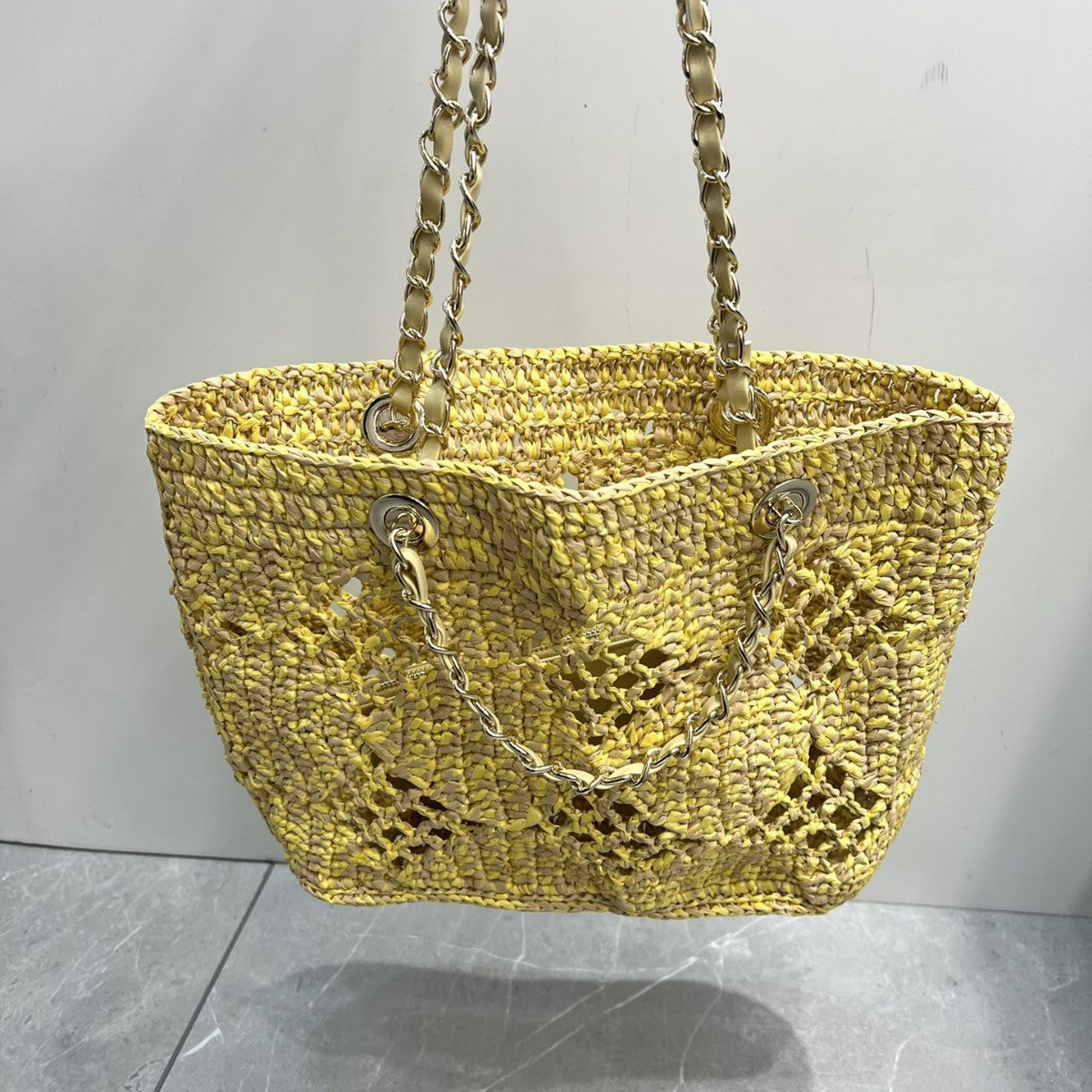 Weaving Hollow Beach New Straw Shoulder Knitted Bag