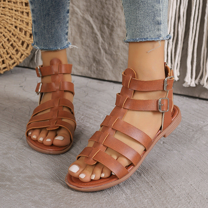 Women's Casual Thick Heel Non-slip Hollow Sandals