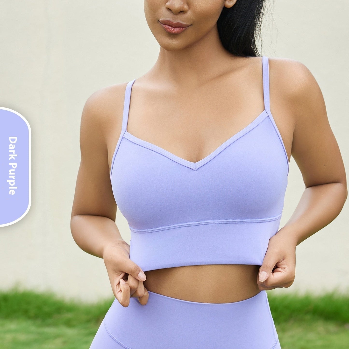 V-neck Strap Yoga Vest For Women Workout Bra