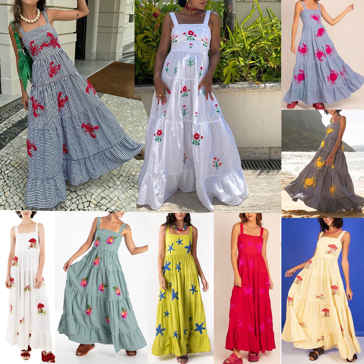 Beach Vacation Long Dress Women