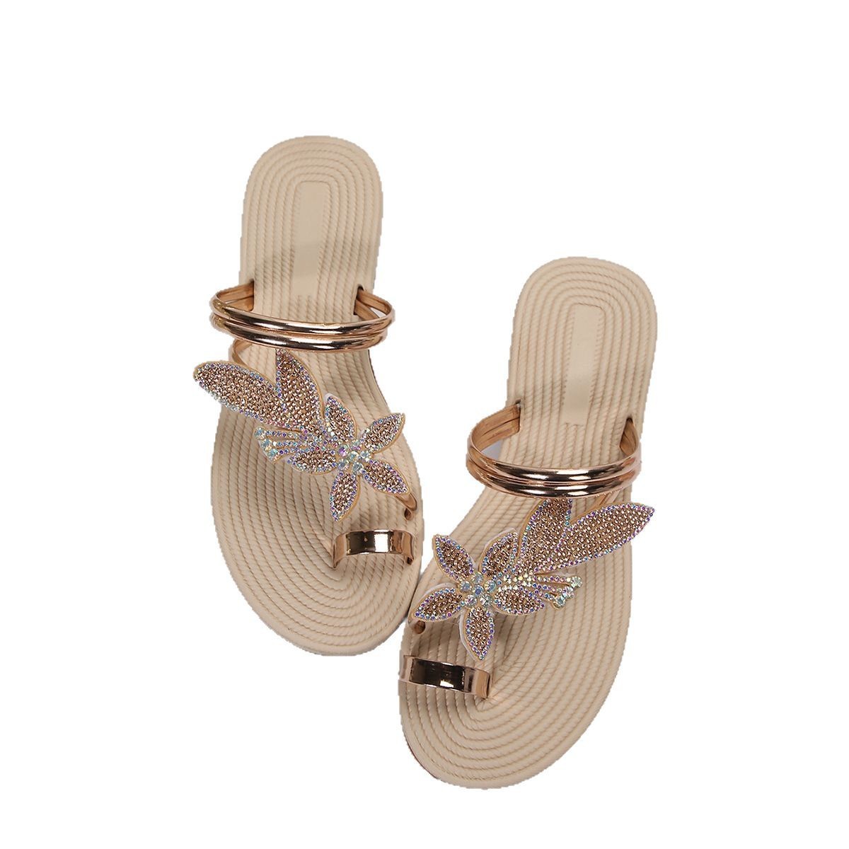 Summer Women's Maple Leaf Flip-flops Non-slip Comfortable Beach Shoes