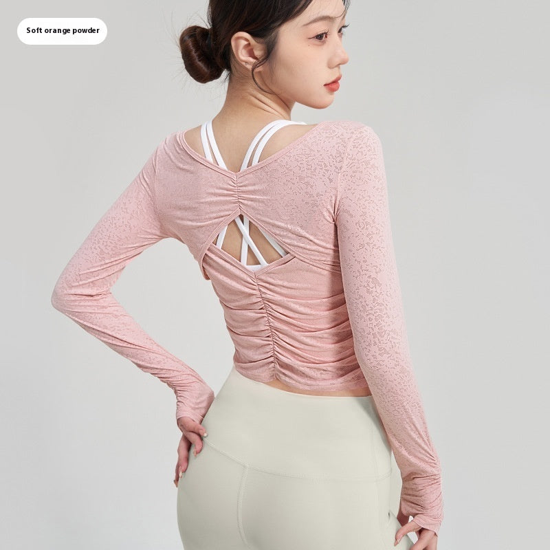 Yoga Clothing Top Female T-shirt Blouse