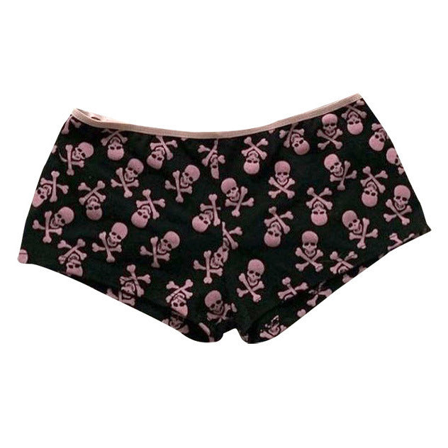 Y2g Midriff-baring Top Skull Print