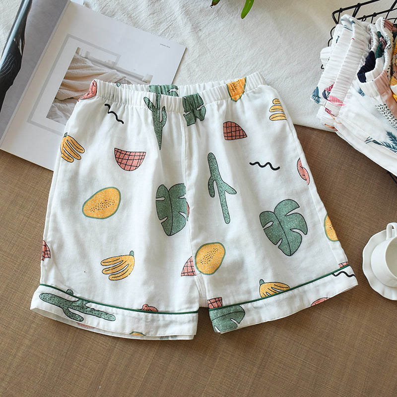 Women's Summer Thin Cropped Loose And Sweet Home Pants