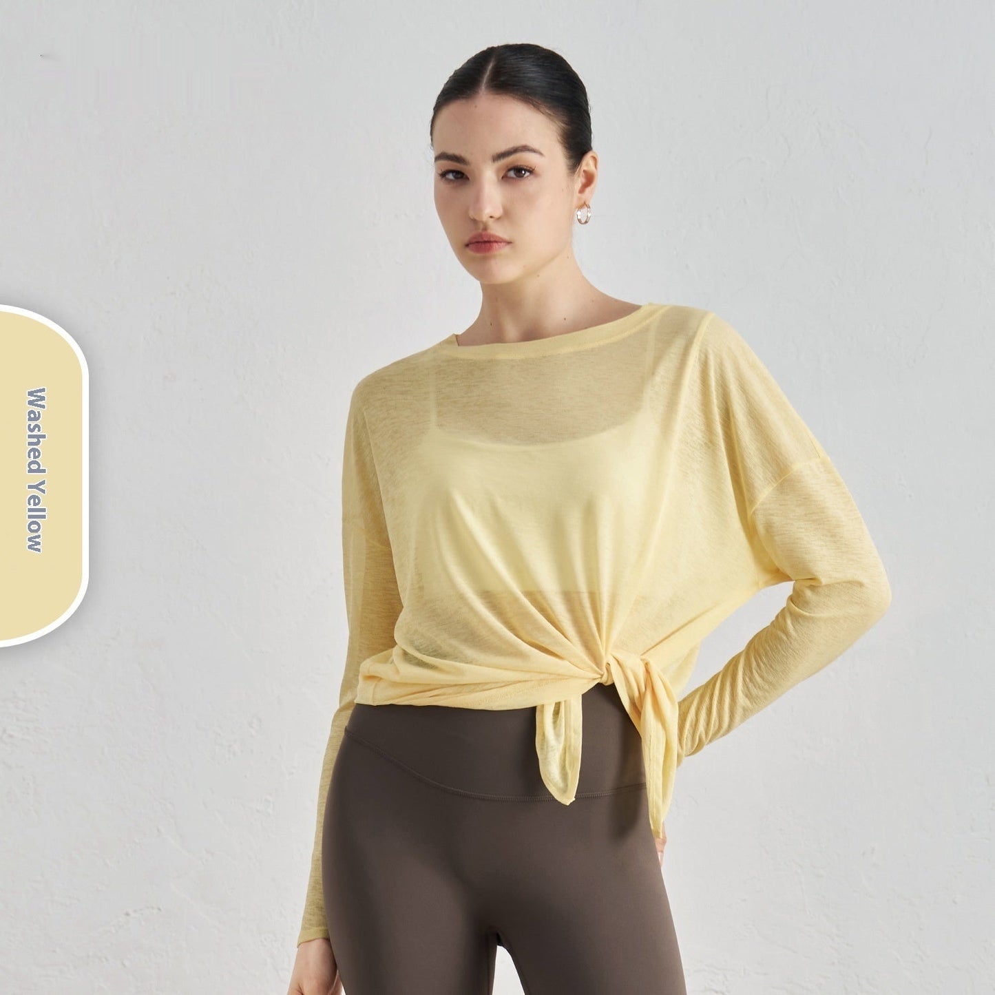 Breathable Yoga Blouse Female Split Slimming Sports Fitness Top