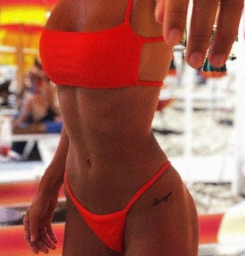 Solid color bikini