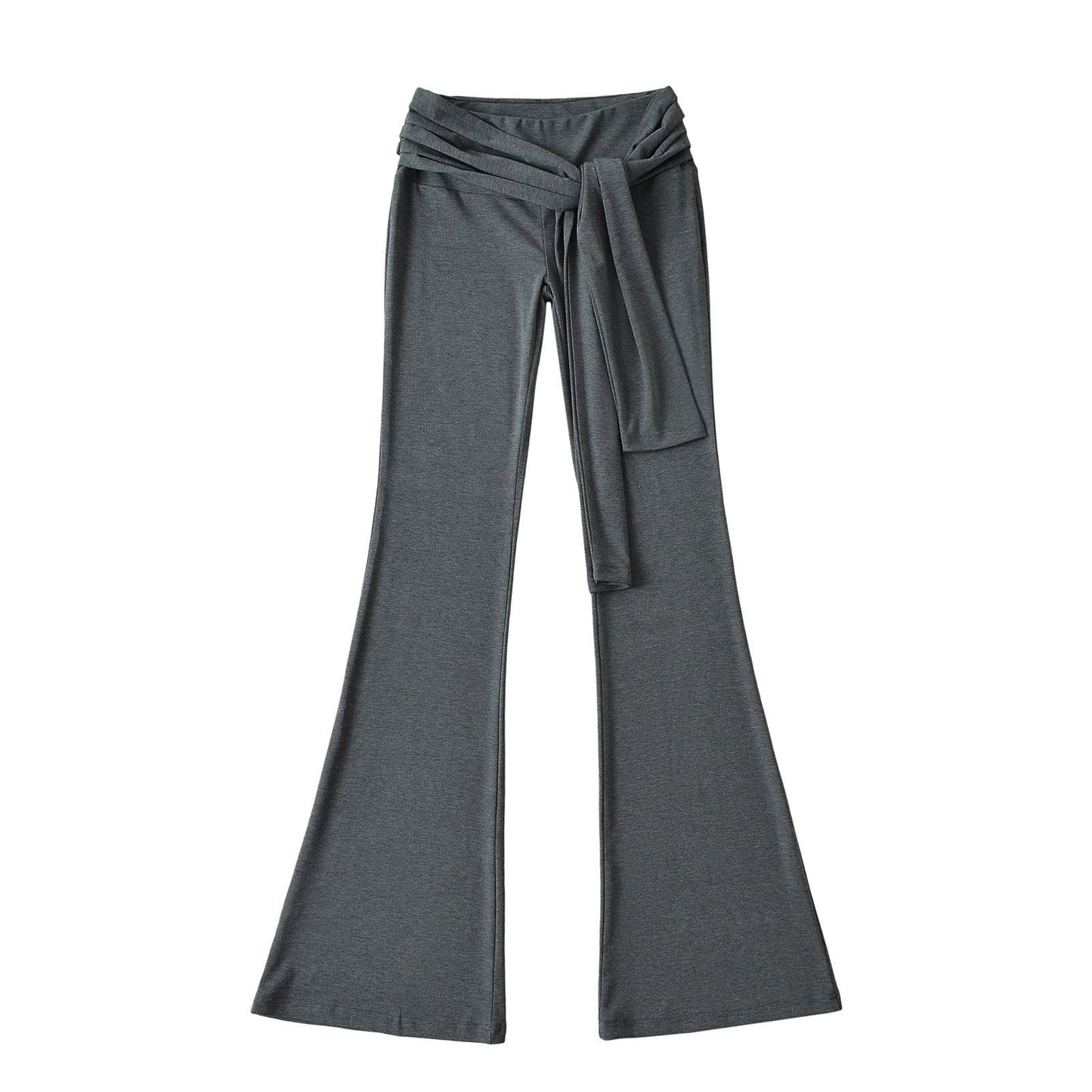 Lace-up Hip Mop Casual Pants