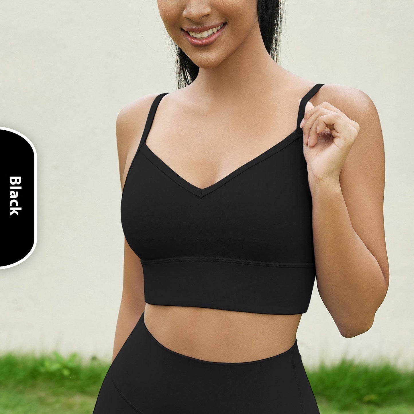 V-neck Strap Yoga Vest For Women Workout Bra