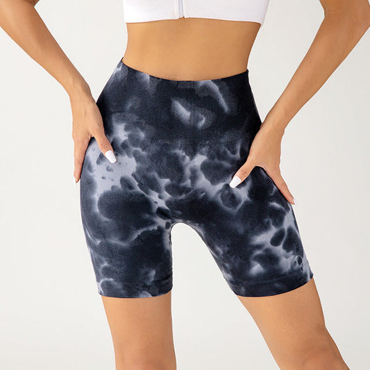 Fashion Women's Yoga Pants Drop Dyed Shorts