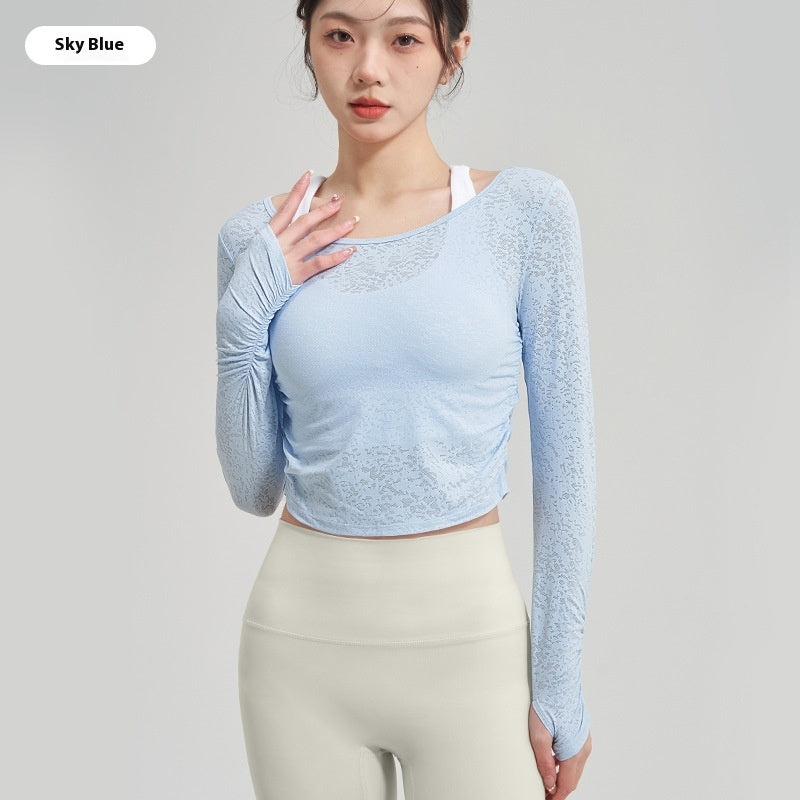 Yoga Clothing Top Female T-shirt Blouse