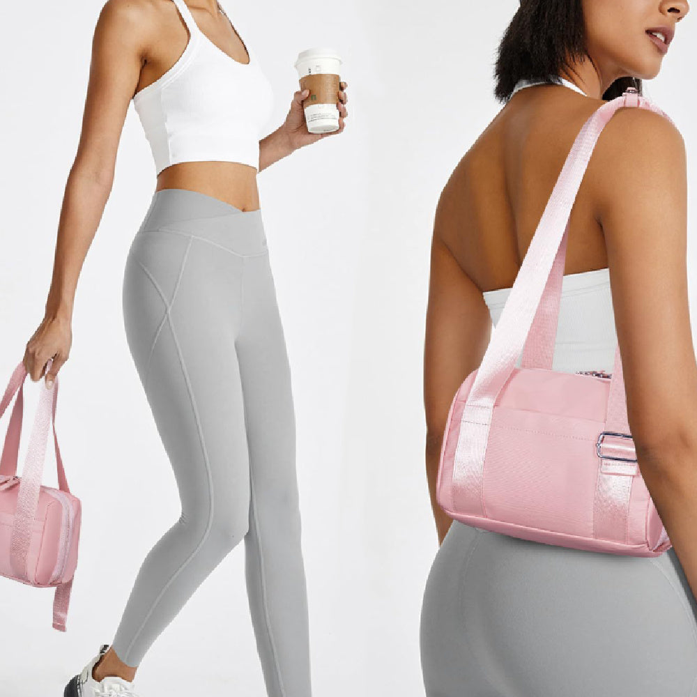 Fashion Personality Women's Pink Gym Bag Lightweight