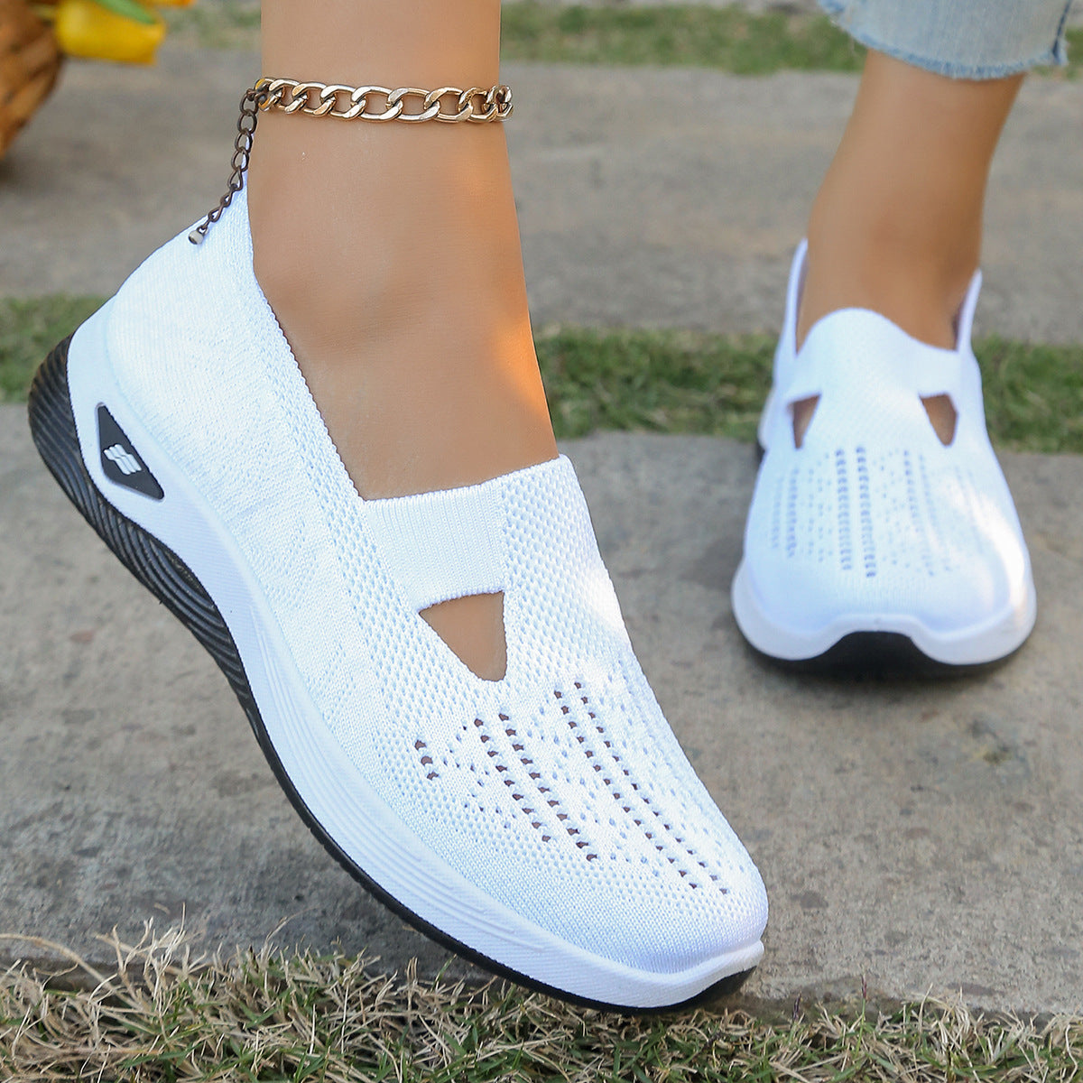 Women's Casual Shoes Soft Bottom Breathable Stylish Mom Shoes Sneaker