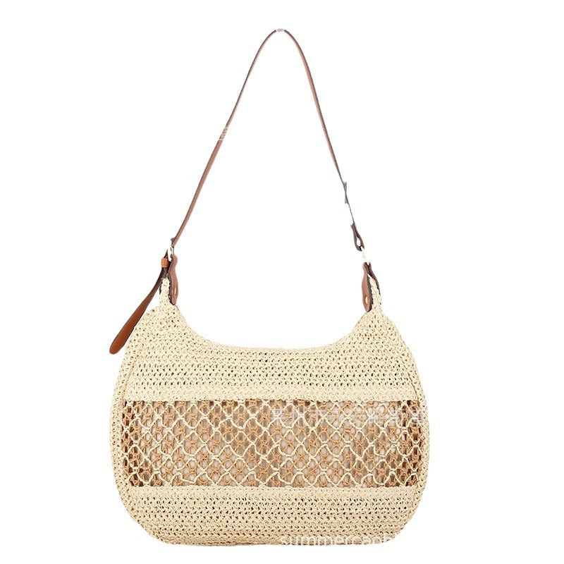 Women's Casual Simple Straw Cross Body Bag