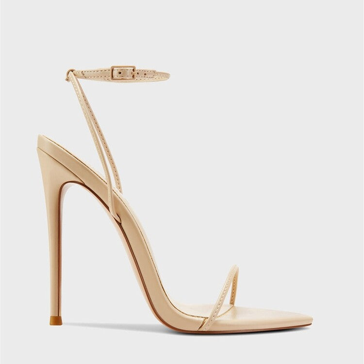Pointed Rome Strap Fashion Sandals Stiletto Heel