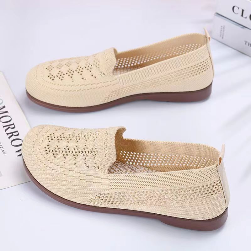 Elderly Antiskid Shoe Female Summer Wide Feet Super Soft Wear-resistant And Lightweight