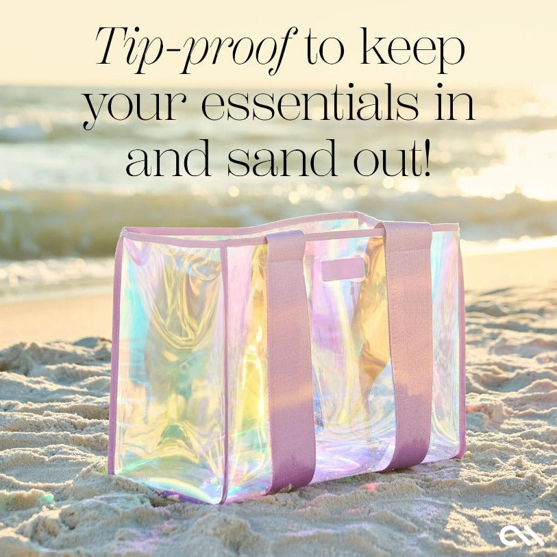 Iridescent Transparent Thickened Women's PVC Handbag