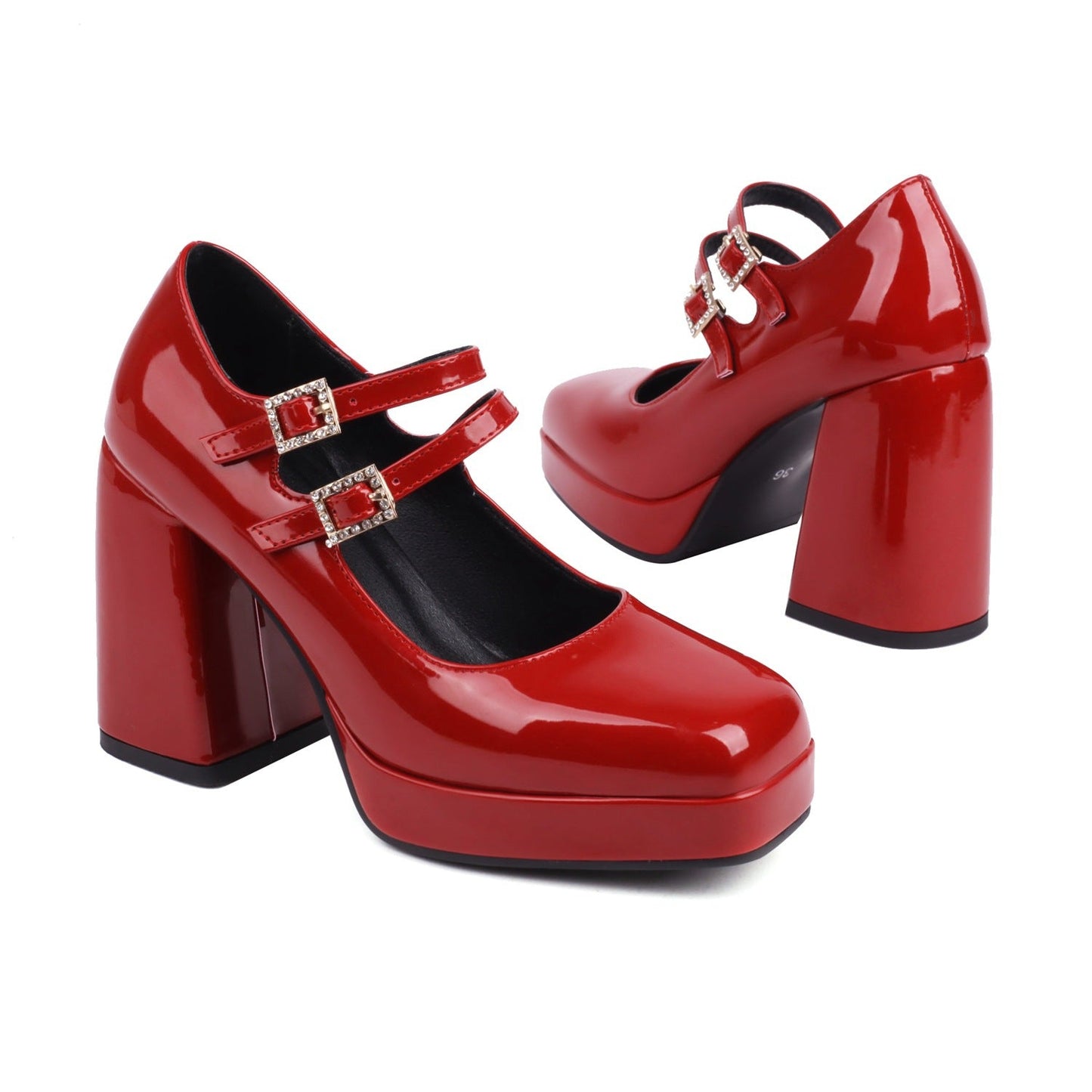 Fashion New Female Square Toe Mary Jane Shoes