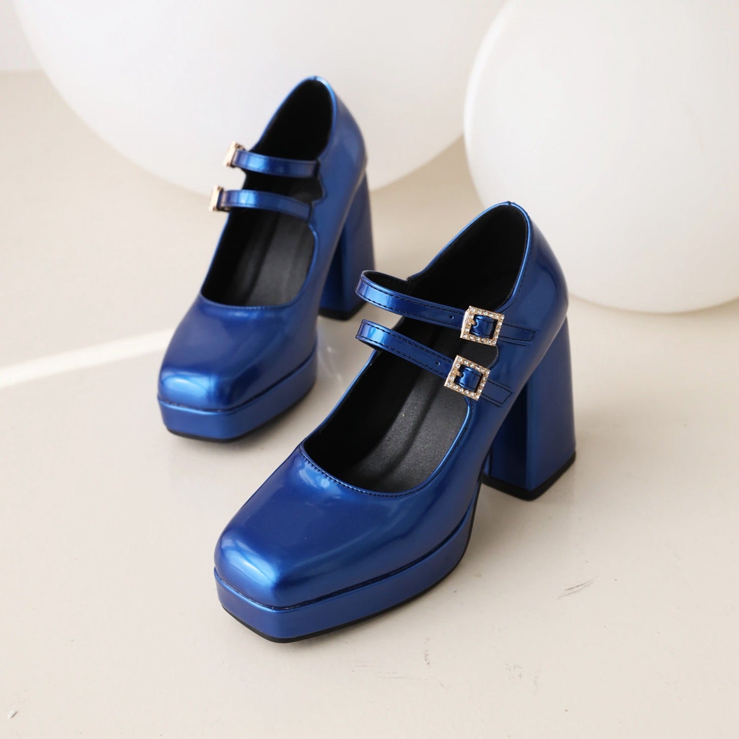 Fashion New Female Square Toe Mary Jane Shoes