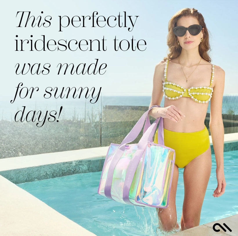 Iridescent Transparent Thickened Women's PVC Handbag