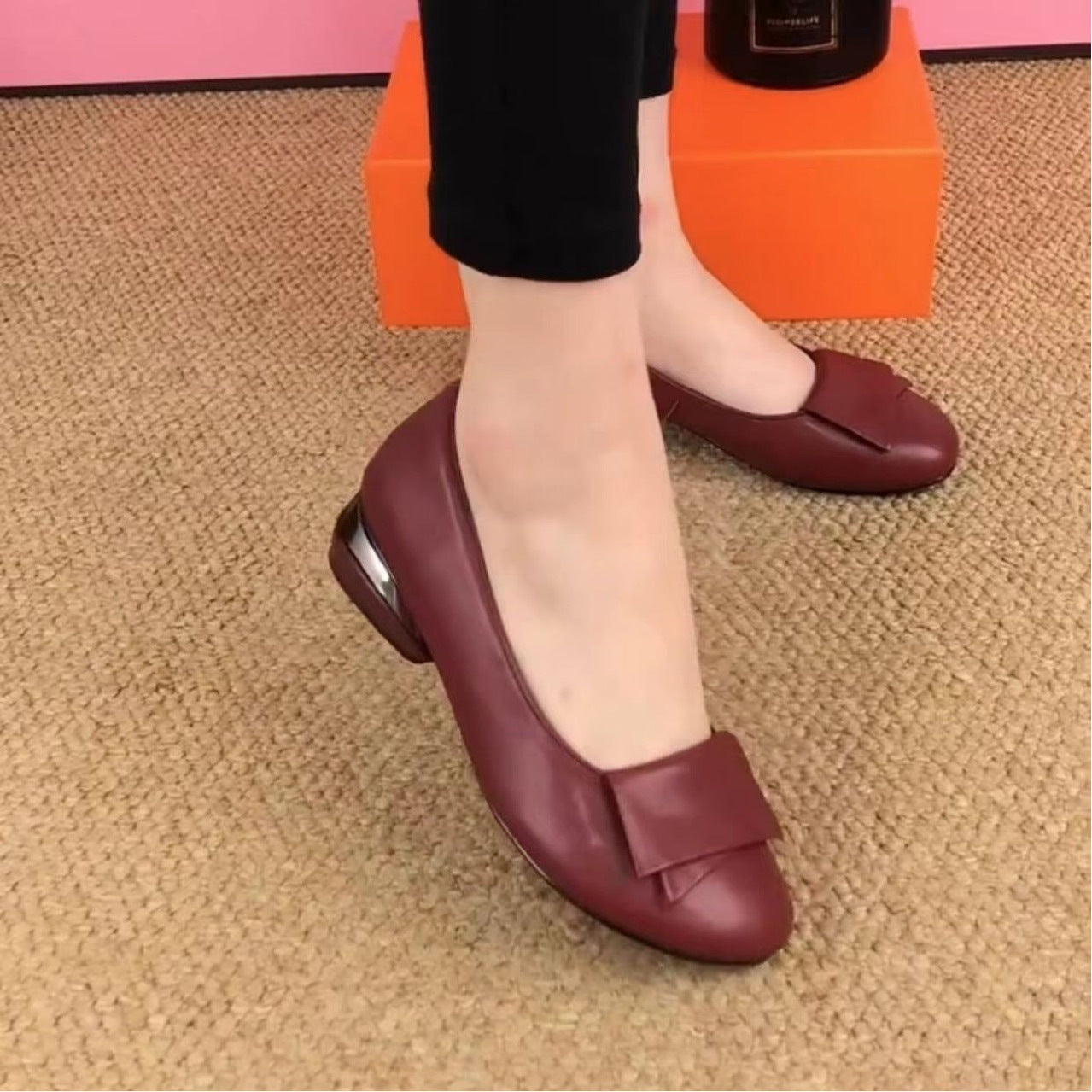 Women's Flat Bottom Leather Fashion Casual Shoes