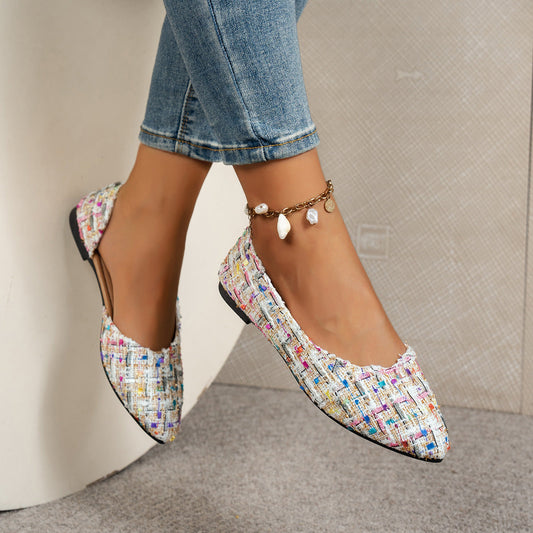 Women's Casual All-match Cloth Cover Low Cut Pumps