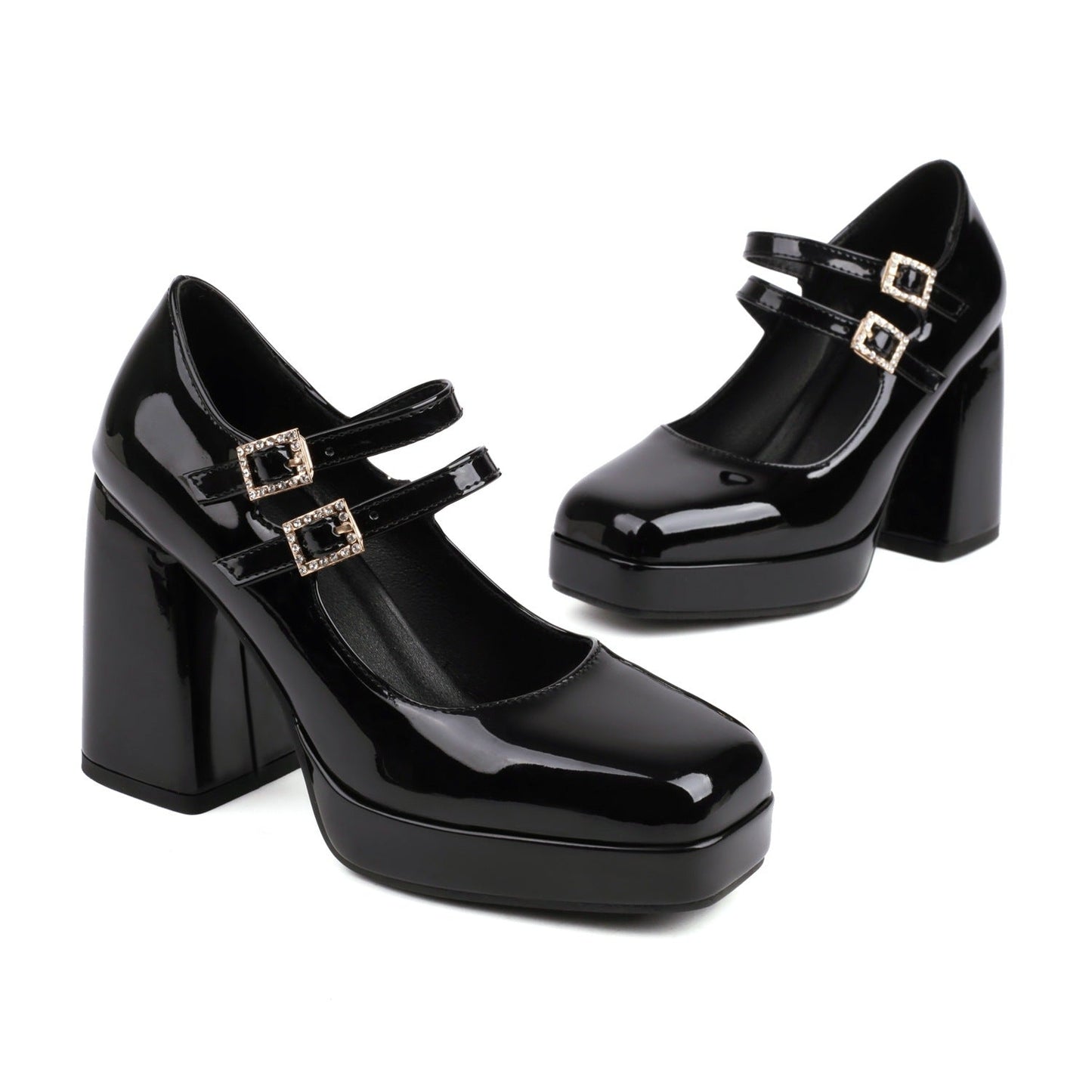 Fashion New Female Square Toe Mary Jane Shoes
