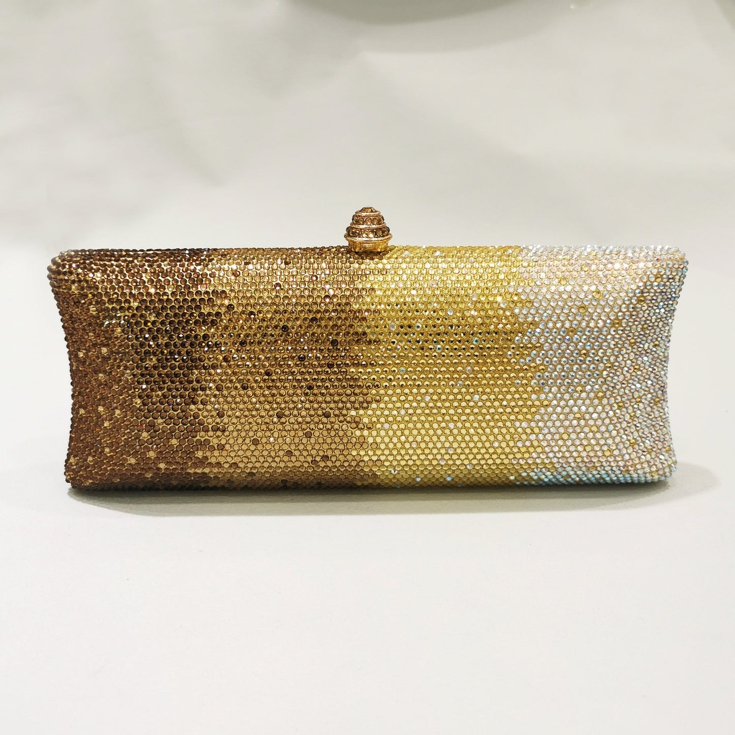 Gradient Rhinestone Women's Dinner Clutch Shoulder Bag