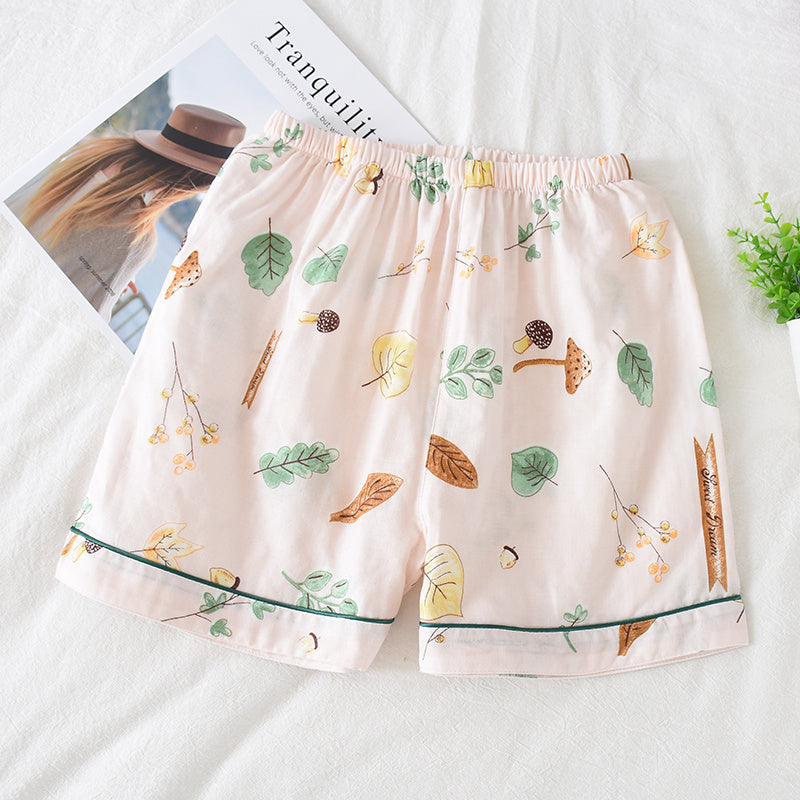 Women's Summer Thin Cropped Loose And Sweet Home Pants