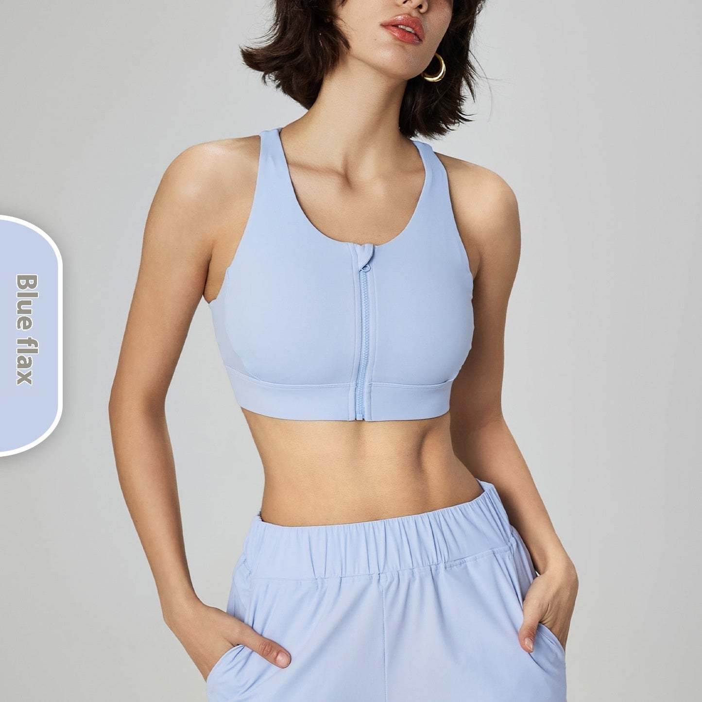 Medium Tenacity Cool Zipper Shockproof Sports Underwear