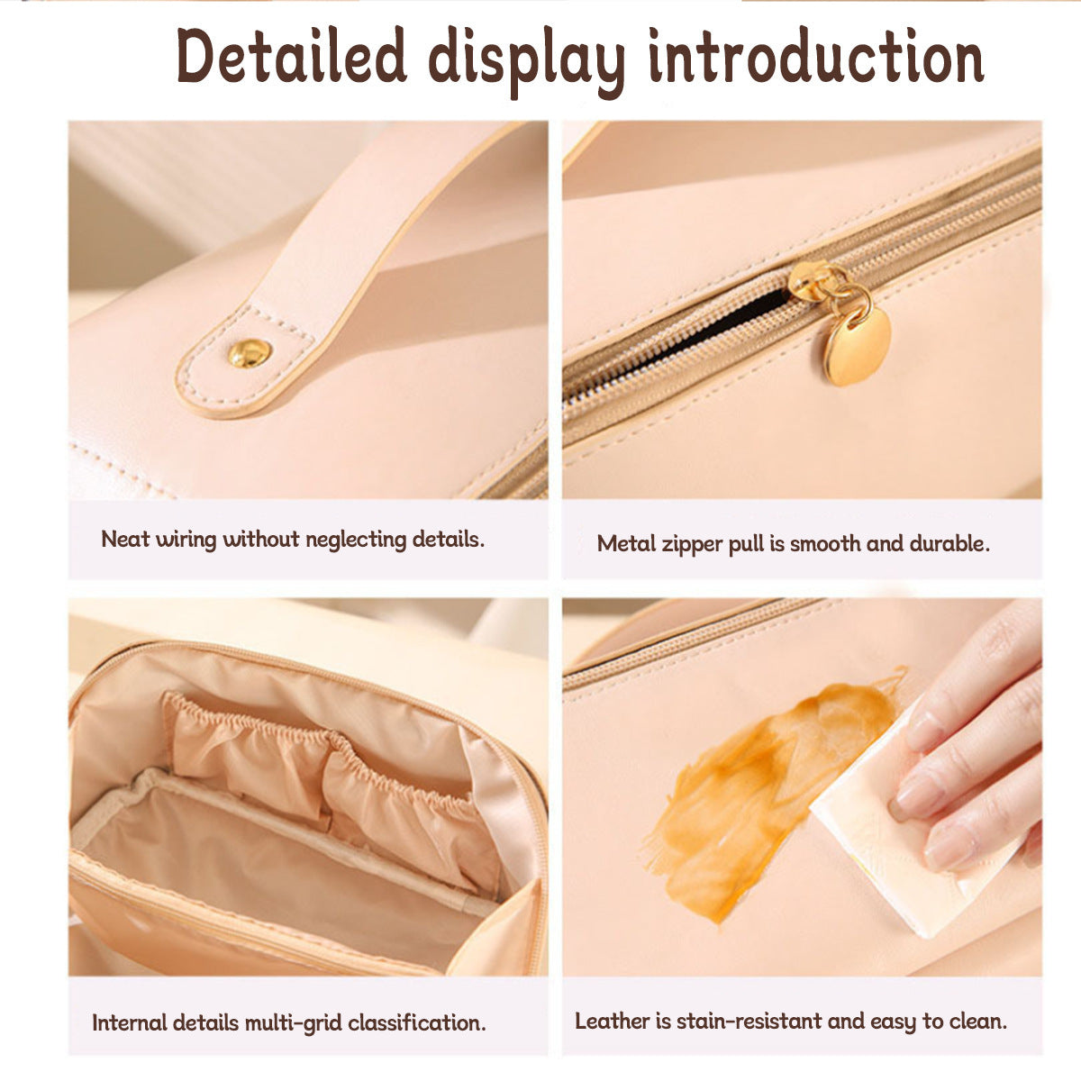 Cosmetic Bag Large Capacity Advanced Sense Portable