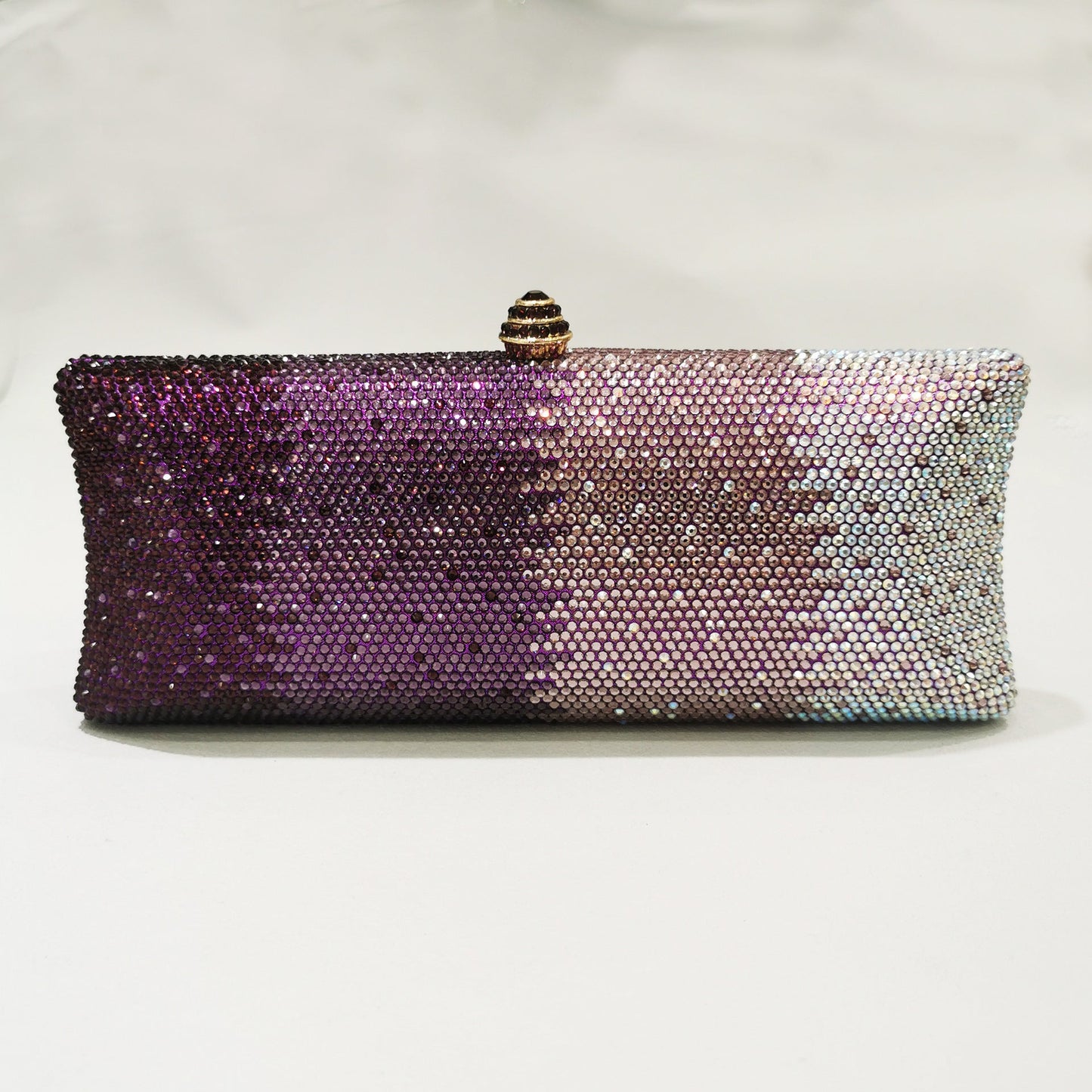 Gradient Rhinestone Women's Dinner Clutch Shoulder Bag