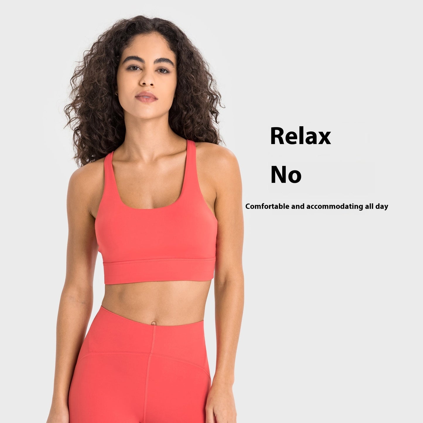 Double 6 Zero Sense V-shaped Beauty Back Exercise Bra Women