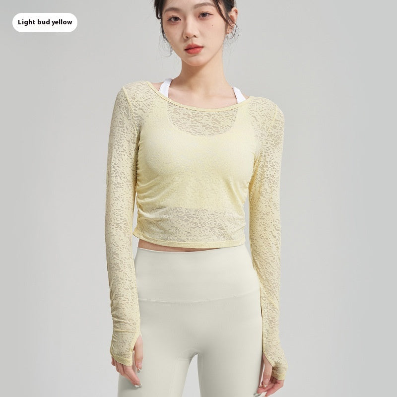 Yoga Clothing Top Female T-shirt Blouse