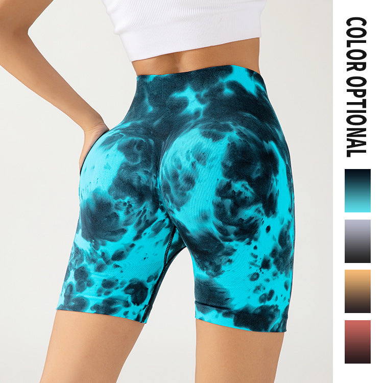 Fashion Women's Yoga Pants Drop Dyed Shorts
