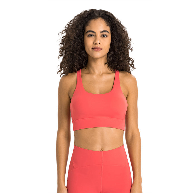 Double 6 Zero Sense V-shaped Beauty Back Exercise Bra Women