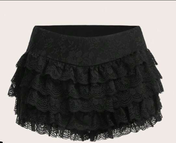 Women's Fashion Lace Ruffle Pants