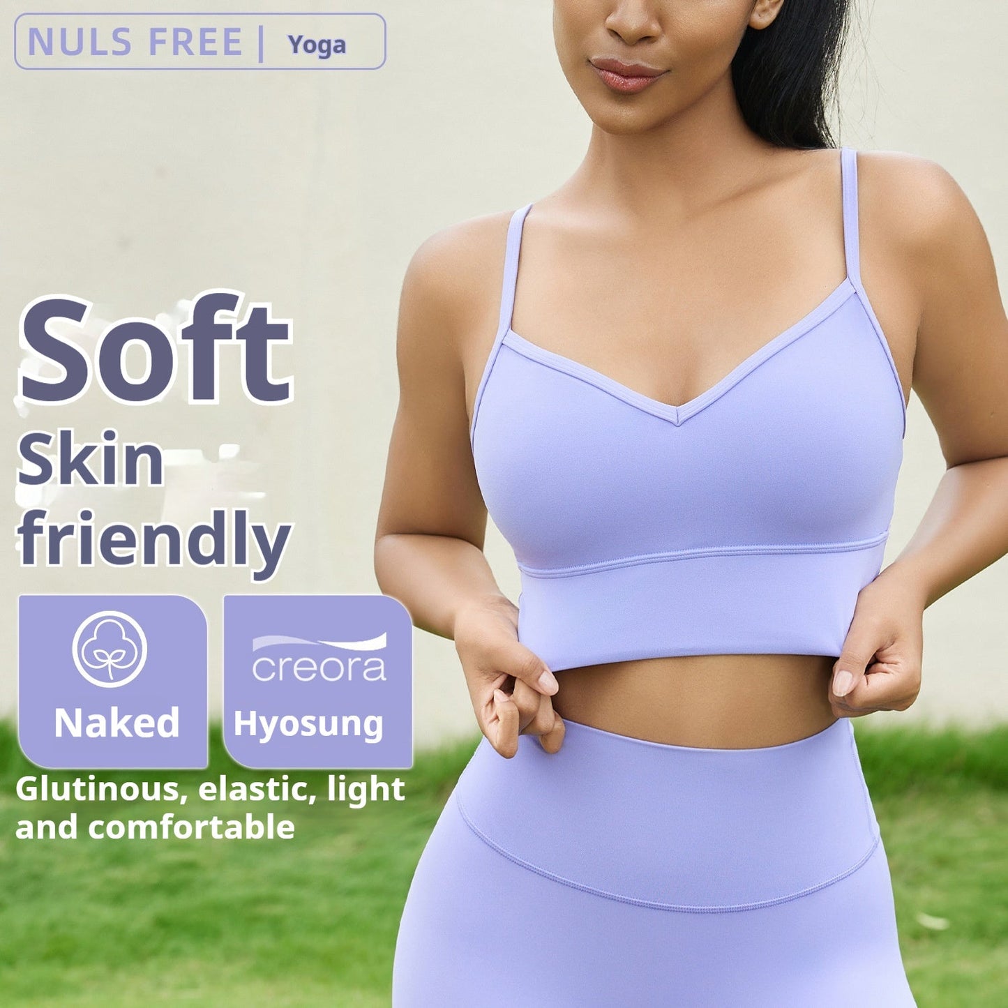 V-neck Strap Yoga Vest For Women Workout Bra