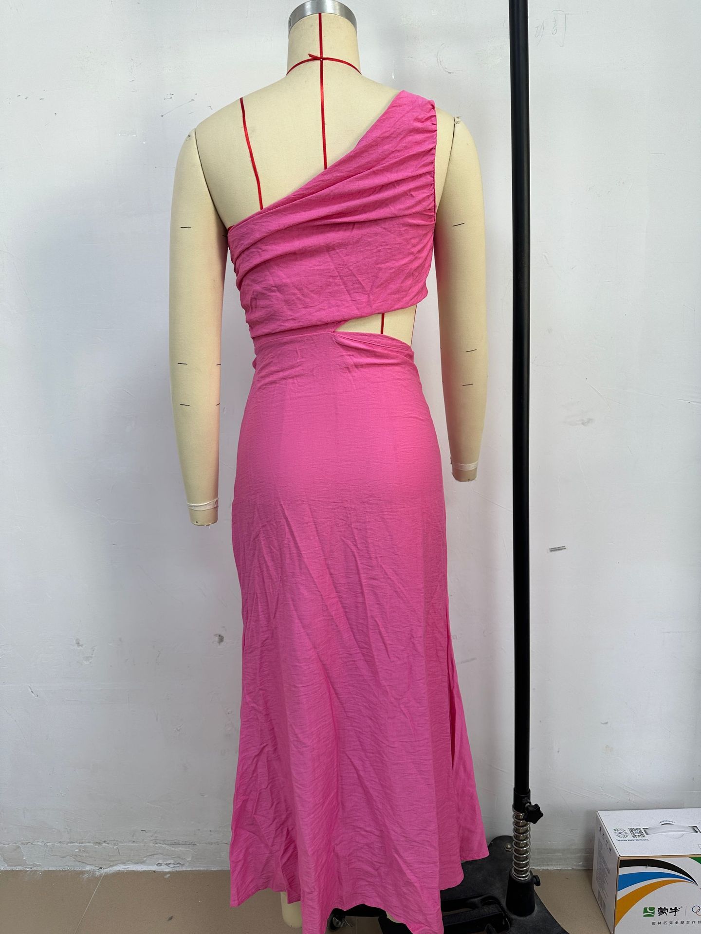 Women's Fashion Pure Color Tube-top Dress