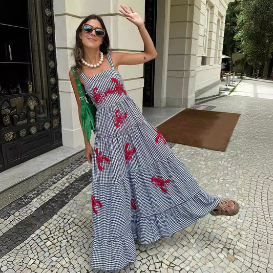 Beach Vacation Long Dress Women